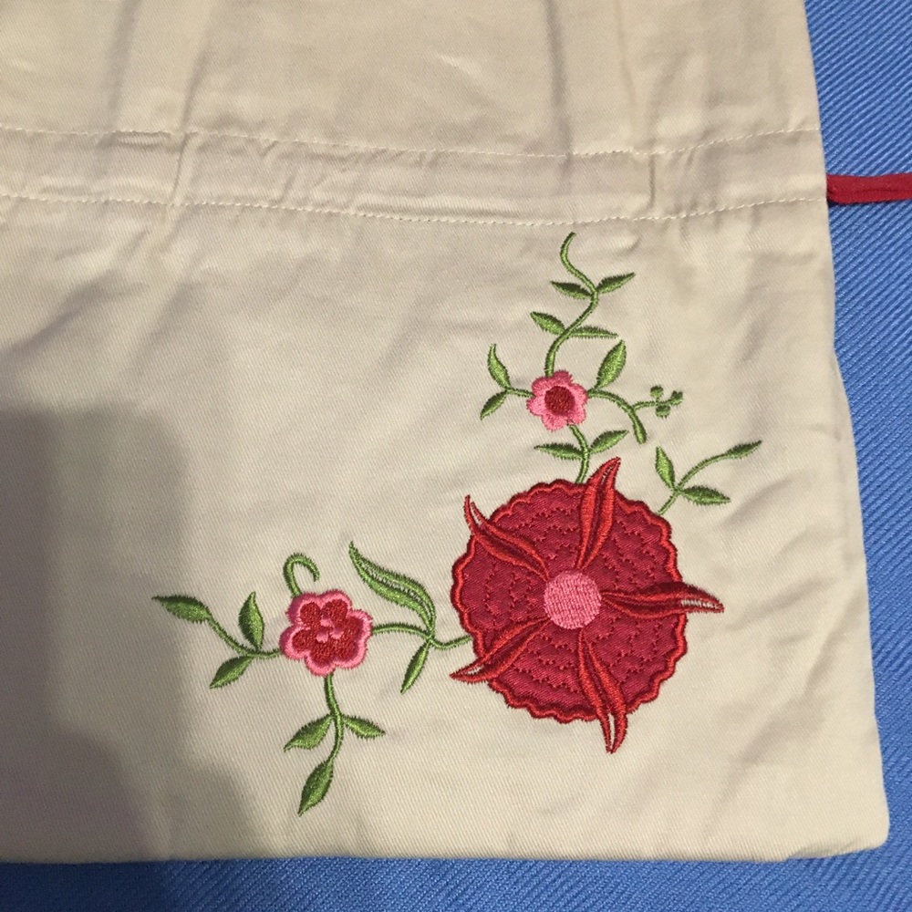 Drawstring Flower tote - Picture 2 of 4